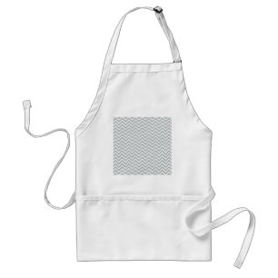 Delantal chevron gris de tendencia moderna