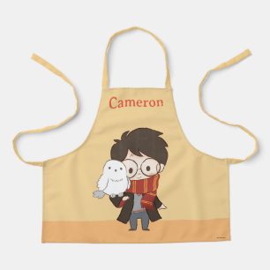 Delantal Chibi HARRY POTTER™ y Hedwig