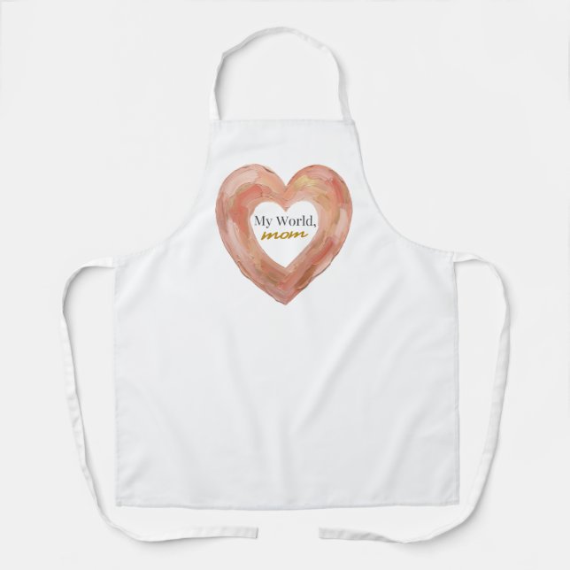 Delantal Chic Minimalist Mother's Day Apron (Anverso)