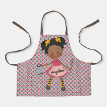 Chica afroamericano Apron