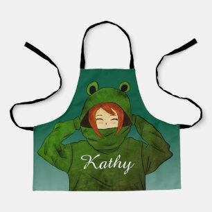 Delantal Chica con nombre personalizado de dibujo de carena