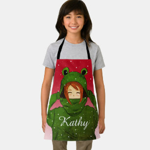 Delantal Chica con nombre personalizado de dibujo de carena