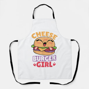 Delantal Chica de Cheeseburger, Mujeres Hamburguesas y Chee