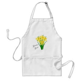 Delantal Chica de Jardín Flor de Narciso Amarillo