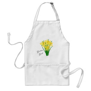 Delantal Chica de Jardín Flor de Narciso Amarillo 