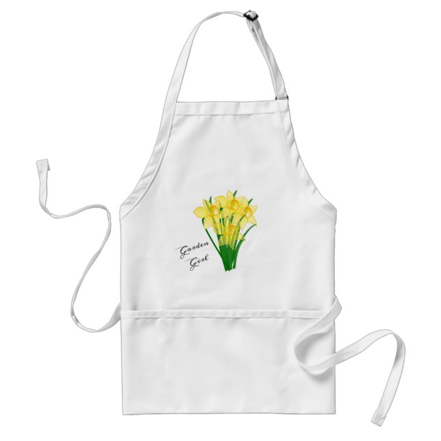 Delantal Chica de Jardín Flor de Narciso Amarillo  (Frente)