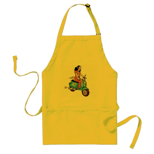 Delantal chica de la vespa (Frente)