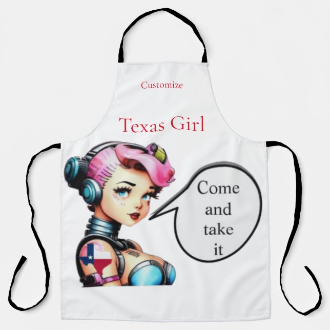 Delantal Chica de Texas Thunder_Cove (Anverso)