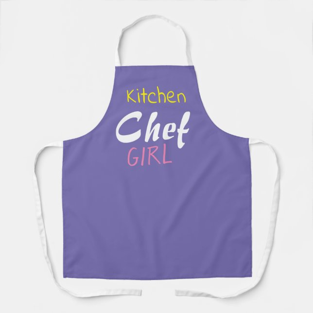 Delantal Chica del chef de cocina (Anverso)