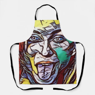 Delantal Chica Graffiti Pintura arte cara a cara