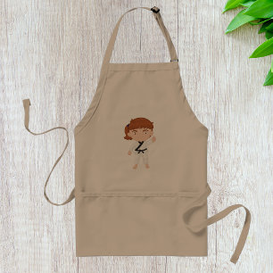 Delantal Chica Karate Kids Personaje de Artes Marciales