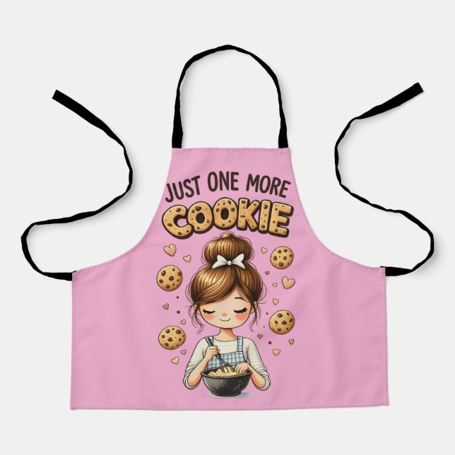 Delantal Chica Panadera Adorable Solo Una Galleta Más (Anverso)