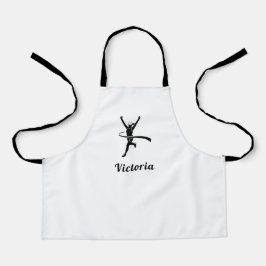 Delantal Chica que ejecuta Marathon Track Cross Country Kid