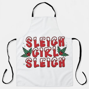 Delantal Chica Trineo Navidad Fea Navidad Divertida 