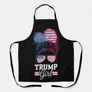 Delantal Chica Trump Pelo Despeinado USA 47 Presidente