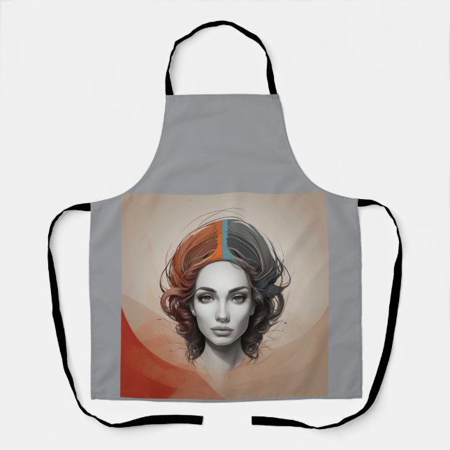 Delantal chica vívido fuera de adentro (Anverso)