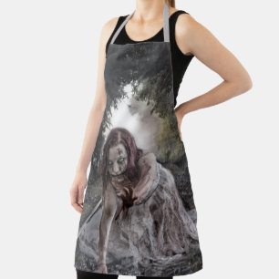 Delantal Chica zombie en trenes