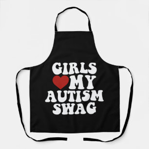 Delantal Chicas Aman Mi Swagger de Autismo Divertidos Regal