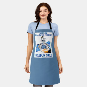 Delantal ¡CHICAS DE LA LIBERTAD! (azul) Apron