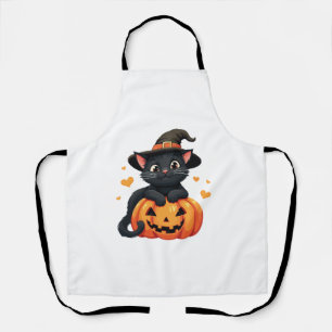 Delantal Chicas Halloween Cat Calabaza disfraces graciosos 