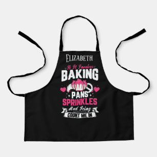 Delantal chicas lindos cupcake cocinar agregar nombre