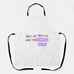 Delantal Chicas quieren tener Derechos Fundamentales Derech