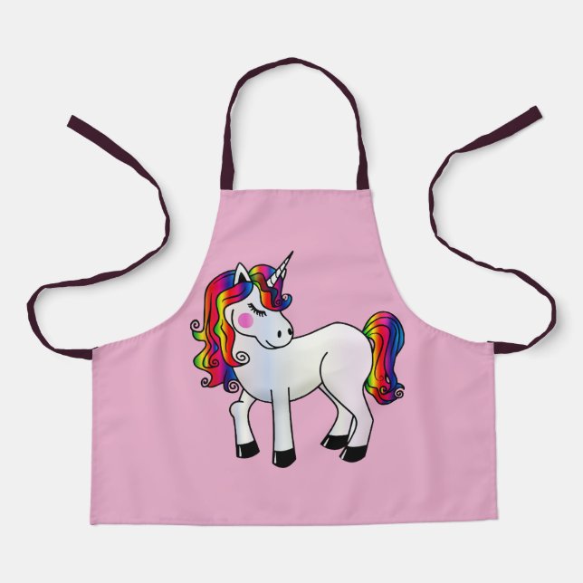 DELANTAL CHICAS UNICORN PINK APRON (Anverso)