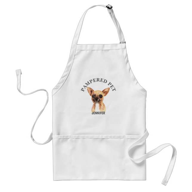 Delantal Chihauhau Mascota Groomer Apron (Frente)