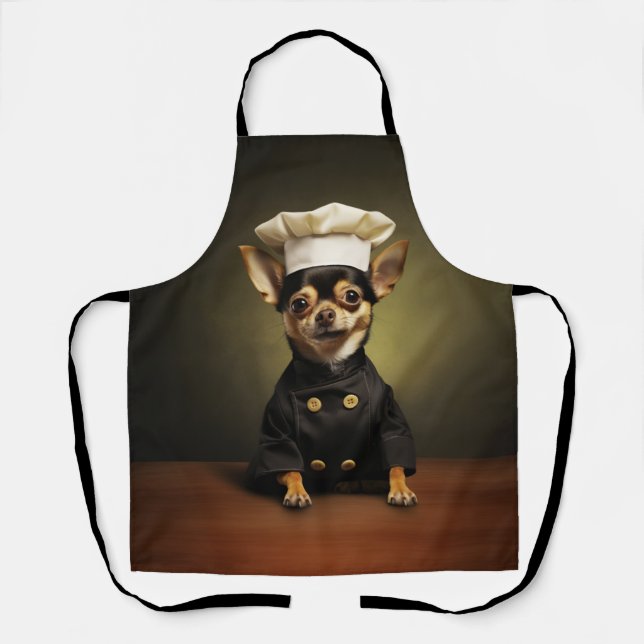 Delantal Chihuahua Dog Chef (Anverso)
