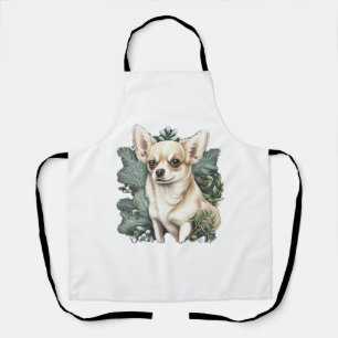 Delantal Chihuahua Feliz Navidad X-Mas Tree Cute