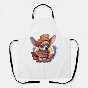Delantal Chihuahua México Cinco de Mayo Perro Divertido