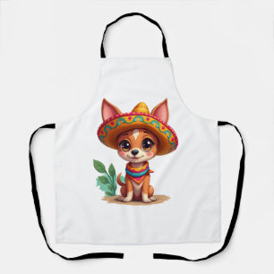 Delantal Chihuahua México Cinco de Mayo Perro Divertido