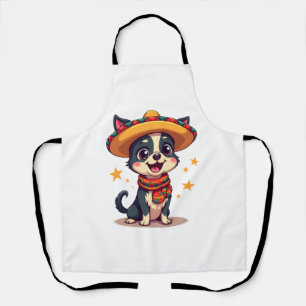 Delantal Chihuahua  México  Cinco de Mayo  Perro Divertido 