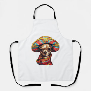 Delantal Chihuahua México Cinco de Mayo Perro gracioso