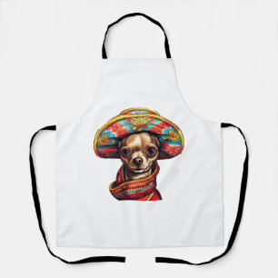 Delantal Chihuahua México Cinco de Mayo Perro gracioso