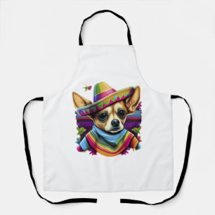 Delantal Chihuahua México Cinco de Mayo Perro gracioso