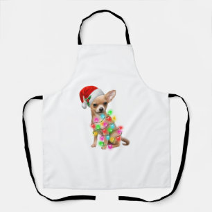 Delantal Chihuahua Perros Árboles Navidades Dulces Regalos