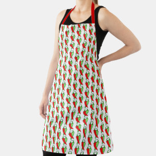 Delantal Chile ama el rojo apron o el verde en 3 tamaños