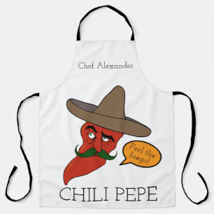 Delantal Chili Pepe personaliza a Long Apron