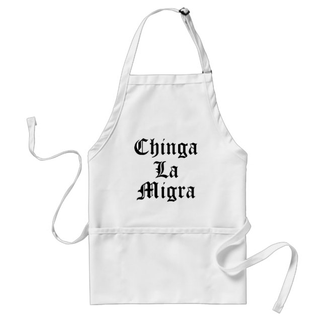 Delantal Chinga LA Migra (Frente)