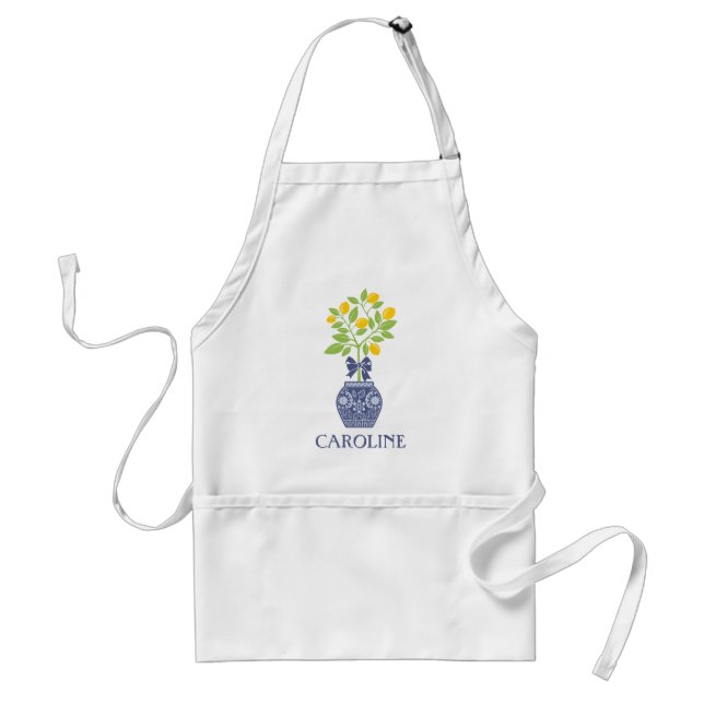 Delantal Chinoiserie Lemon Tree Personalized Apron (Frente)