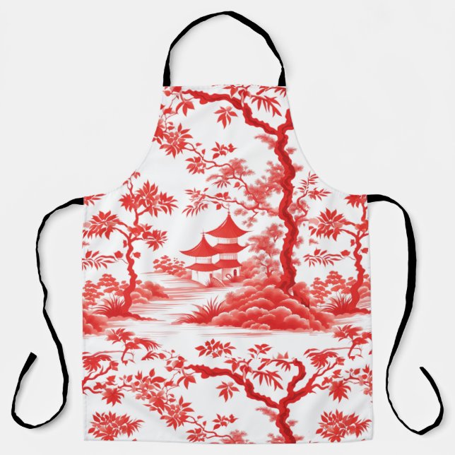 DELANTAL CHINOISERIE PAGODA (Anverso)