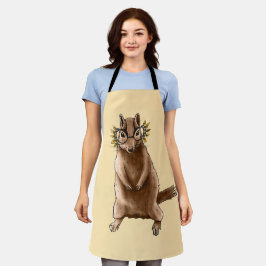 Delantal Chipmunk Cute Rodent Animal Hippie
