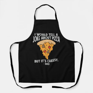 Delantal Chiste sobre pizza pero es gracioso 