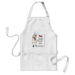 Delantal chistoso del cocinero
