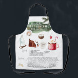 Delantal Chocolate caliente casero | Heirloom de recetas<br><div class="desc">Para un regalo único, hornear un lote de dulces directamente de una de las recetas más preciadas de la abuela, y obsequiar junto con un delantal de la herencia impreso con la misma receta. Convierte las recetas escritas a mano de tu madre o abuela o de tus tías en modelos...</div>
