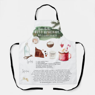 Delantal Chocolate caliente casero Heirloom de recetas