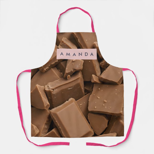 Delantal Chocolate con Pedacitos de Chocolate con Leche Cre (Anverso)