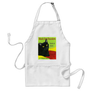 Delantal Chocolate, oscuridad y ricos del gato negro