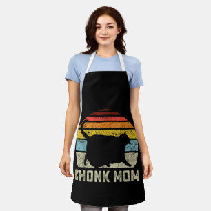 Delantal Chonk Cat Mom Scale Meme Funny Retro Style Mommy C